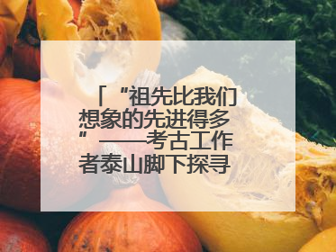 “祖先比我们想象的先进得多”——考古工作者泰山脚下探寻中华文明起源