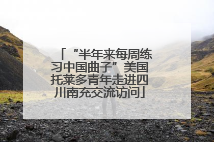 “半年来每周练习中国曲子”美国托莱多青年走进四川南充交流访问