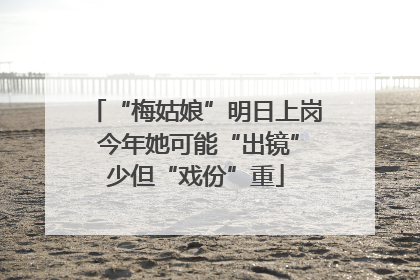 “梅姑娘”明日上岗 今年她可能“出镜”少但“戏份”重