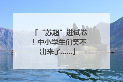 “苏超”进试卷！中小学生们笑不出来了……