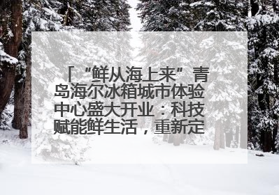 “鲜从海上来”青岛海尔冰箱城市体验中心盛大开业：科技赋能鲜生活，重新定义全球饮食未来