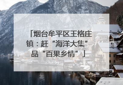 烟台牟平区王格庄镇：赶“海洋大集” 品“百果乡情”