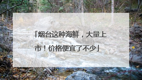 烟台这种海鲜，大量上市！价格便宜了不少