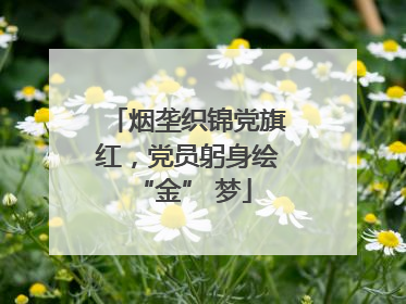 烟垄织锦党旗红，党员躬身绘 “金” 梦