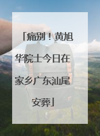 痛别！黄旭华院士今日在家乡广东汕尾安葬