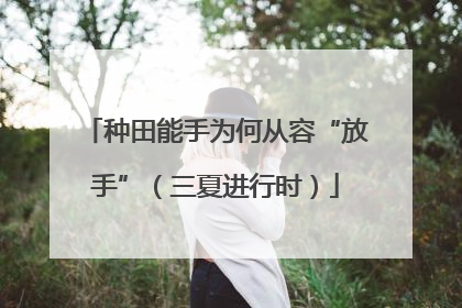 种田能手为何从容“放手”（三夏进行时）