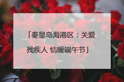 秦皇岛海港区：关爱残疾人 情暖端午节