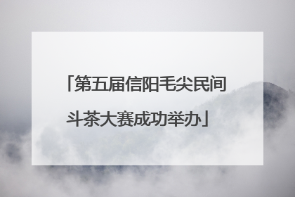 第五届信阳毛尖民间斗茶大赛成功举办