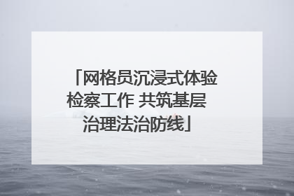 网格员沉浸式体验检察工作 共筑基层治理法治防线