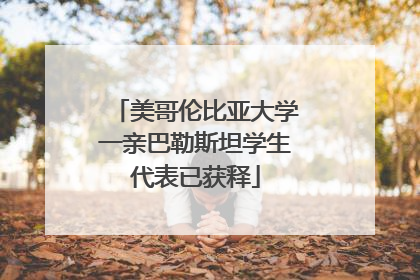 美哥伦比亚大学一亲巴勒斯坦学生代表已获释
