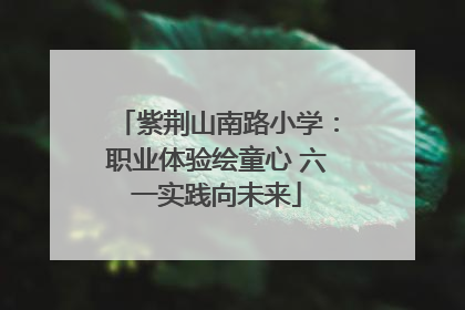 紫荆山南路小学：职业体验绘童心 六一实践向未来