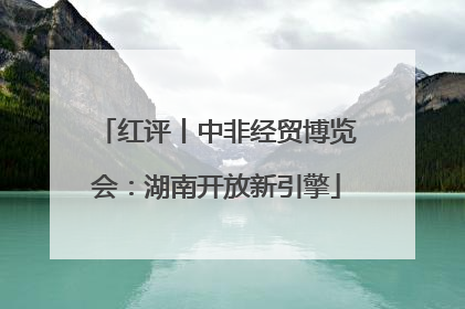 红评丨中非经贸博览会：湖南开放新引擎
