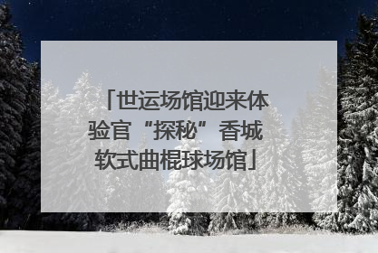 世运场馆迎来体验官“探秘”香城软式曲棍球场馆