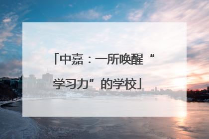 中嘉：一所唤醒“学习力”的学校
