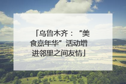 乌鲁木齐：“美食嘉年华”活动增进邻里之间友情