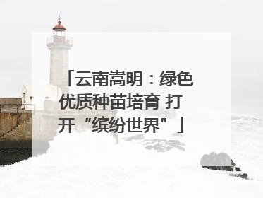 云南嵩明：绿色优质种苗培育 打开“缤纷世界”