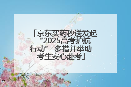 京东买药秒送发起“2025高考护航行动” 多措并举助考生安心赴考