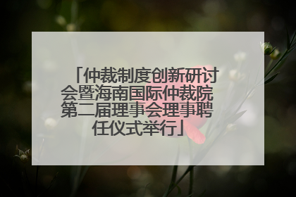 仲裁制度创新研讨会暨海南国际仲裁院第二届理事会理事聘任仪式举行