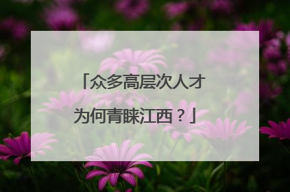 众多高层次人才为何青睐江西？