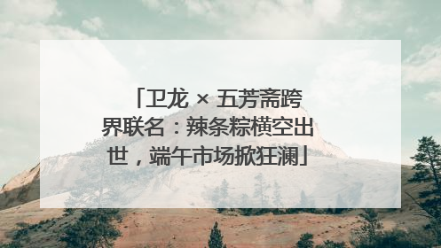 卫龙 × 五芳斋跨界联名：辣条粽横空出世，端午市场掀狂澜
