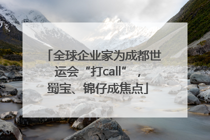 全球企业家为成都世运会“打call”，蜀宝、锦仔成焦点