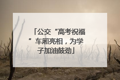 公交“高考祝福”车厢亮相，为学子加油鼓劲