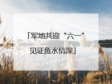 军地共迎“六一” 见证鱼水情深