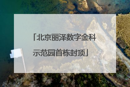 北京丽泽数字金科示范园首栋封顶