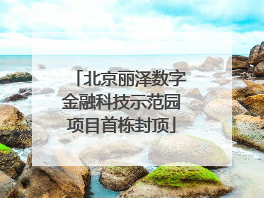 北京丽泽数字金融科技示范园项目首栋封顶