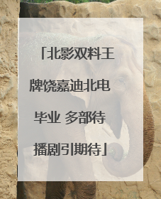 北影双料王牌饶嘉迪北电毕业 多部待播剧引期待