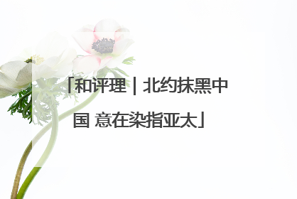 和评理｜北约抹黑中国 意在染指亚太