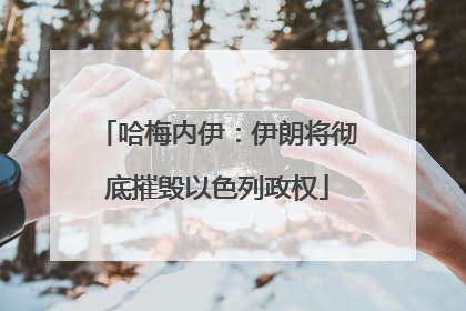 哈梅内伊：伊朗将彻底摧毁以色列政权