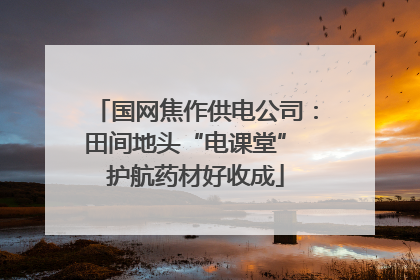国网焦作供电公司：田间地头“电课堂” 护航药材好收成