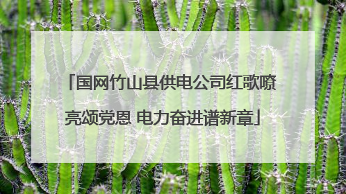 国网竹山县供电公司红歌嘹亮颂党恩 电力奋进谱新章