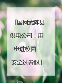国网武陟县供电公司：用电进校园  安全过暑假