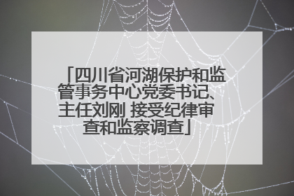 四川省河湖保护和监管事务中心党委书记、主任刘刚 接受纪律审查和监察调查