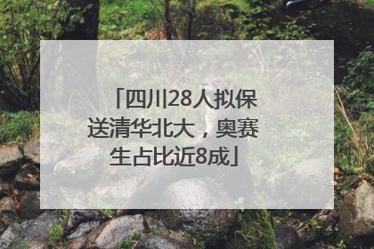 四川28人拟保送清华北大，奥赛生占比近8成