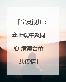 宁夏银川：塞上端午聚同心 港澳台侨共传情