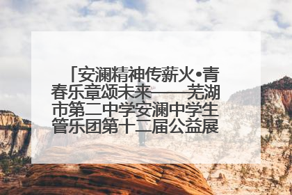 安澜精神传薪火•青春乐章颂未来——芜湖市第二中学安澜中学生管乐团第十二届公益展演圆满举行