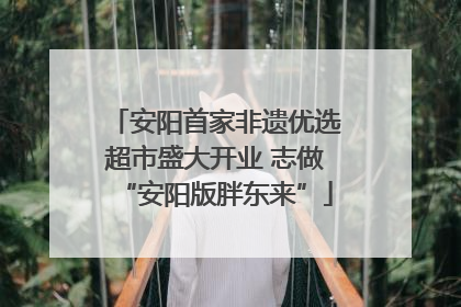 安阳首家非遗优选超市盛大开业 志做“安阳版胖东来”