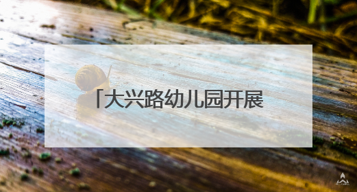 大兴路幼儿园开展幼小衔接实践活动