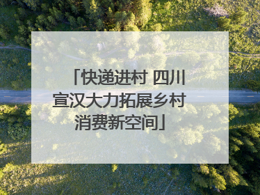 快递进村 四川宣汉大力拓展乡村消费新空间