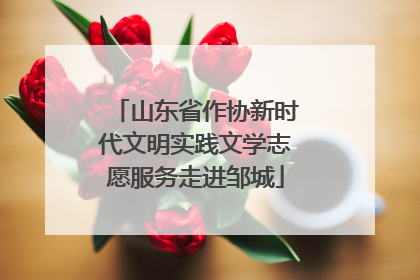 山东省作协新时代文明实践文学志愿服务走进邹城