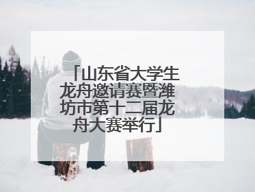 山东省大学生龙舟邀请赛暨潍坊市第十二届龙舟大赛举行