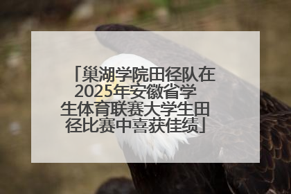 巢湖学院田径队在2025年安徽省学生体育联赛大学生田径比赛中喜获佳绩