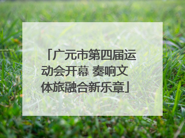 广元市第四届运动会开幕 奏响文体旅融合新乐章