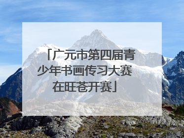 广元市第四届青少年书画传习大赛在旺苍开赛