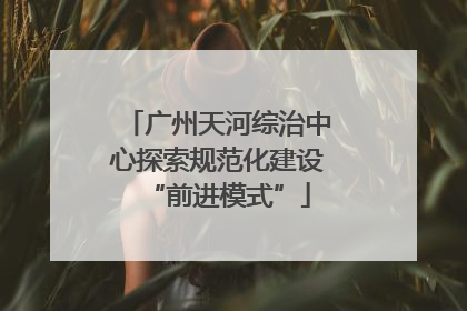 广州天河综治中心探索规范化建设“前进模式”