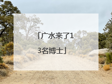 广水来了13名博士