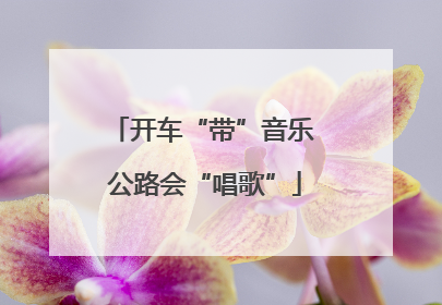 开车“带”音乐 公路会“唱歌”